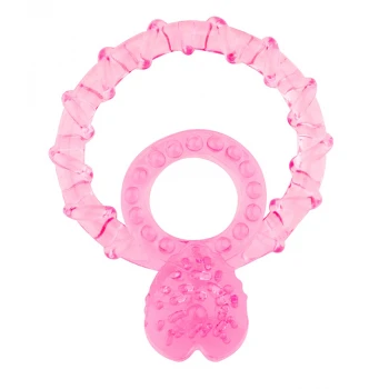BasicX TPR anel duplo penis rosa 1