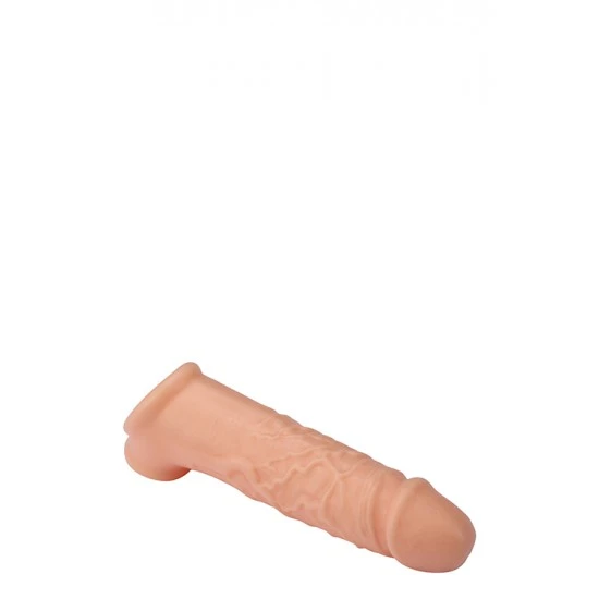 Extensao penis com argola para testiculos REALSTUFF 6.5 Esta manga extensível RealStuff é feita de silicone macio e elástico. A manga aumenta a circunferência do pênis e possui uma alça esférica. Dessa forma, ele ficará firme no lugar. Manga para o pénis com aspecto e toque