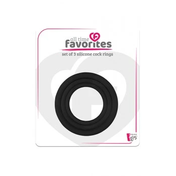 ALL TIME FAVORITES 3 SILICONE COCKRINGS 