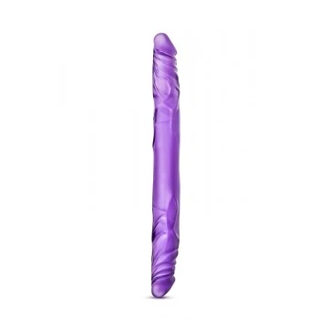 Dildo Duplo Realista bYours 35cm Roxo