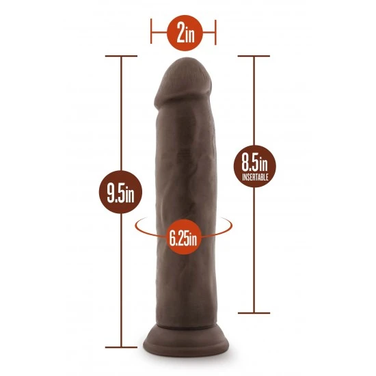 DR. SKIN PLUS 9 INCH POSABLE THICK DILDO CHOCOLATE DR. SKIN PLUS 9 INCH POSABLE THICK DILDO CHOCOLATE