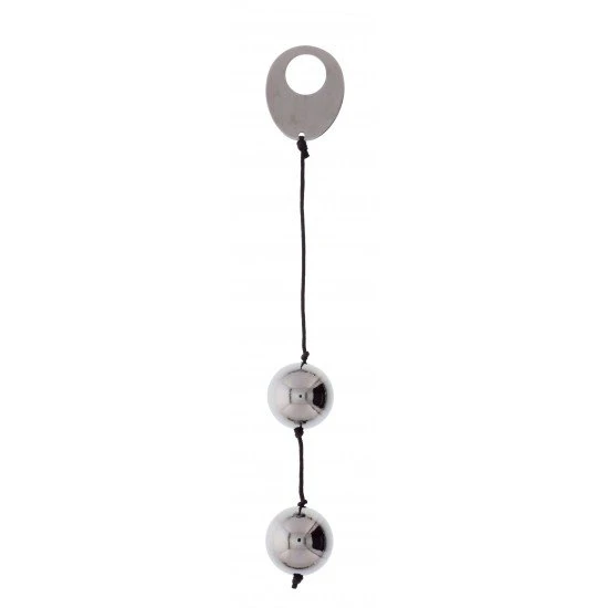 DOMINO Bolas Metalicas - Prateadas 2 Bolas em metal, prateadas, concebidas para tonificar e apertar os músculos pélvicos. Provoca um prazer intenso. À prova dágua
