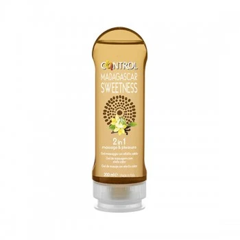 Gel 2em1 Baunilha DoceMassagem e Lubrificante Madagáscar Control 200ml