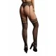 Garterbelt stockings with open design - Black - O/S Toque natural como pele natural macia, veias e contornos. Multivelocidades. Não tóxico. Livre de ftalatos. Material: TPR. Bateria: 2 x AA