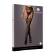 Garterbelt stockings with open design - Black - O/S Toque natural como pele natural macia, veias e contornos. Multivelocidades. Não tóxico. Livre de ftalatos. Material: TPR. Bateria: 2 x AA