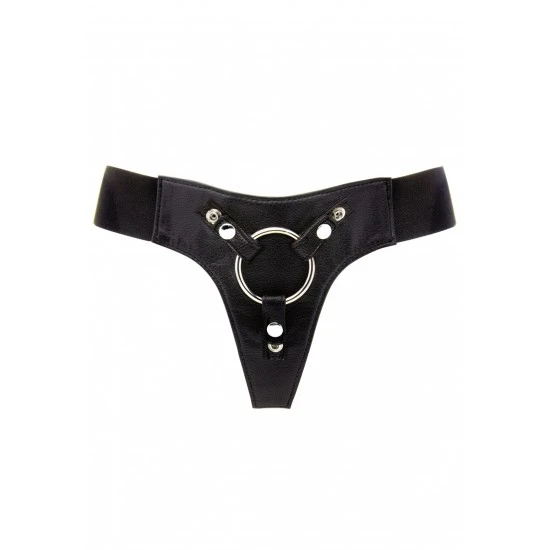 Arnês em Pele Strap-On Deluxe Preto Arnês em Pele Strap-On Deluxe Preto