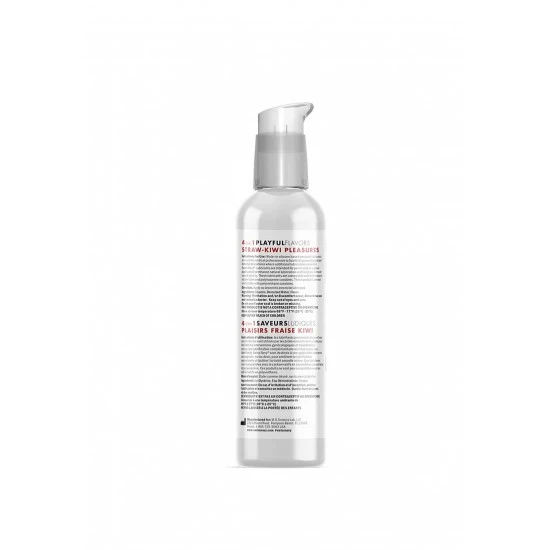 Lubrificante Swiss Navy 4 in 1 Straw-Kiwi Pleasures 118 ml Swiss Navy 4-em-1 Lubricante Morango Kiwi é um lubrificante quente e aromatizado que pode ser usado para quantidades ilimitadas de diversão. Uma massagem sensual simples, preliminares provocantes, diversão oral ou brinca