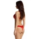 OBS Bra Set S/M Conjunto de sutiã e tanga com aroNuma sensual cor vermelhaLindo material brilhante e delicada renda floralDetalhes decorativos em douradoAlças ajustáveisMacio e elástico para um ajuste muito confortável Material vermelho