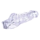 Manga de extensão com alça de bola Feito de TPE altamente transparente Flexível e maleável Macio e higiênico Comprimento interno 3,5 polegadas / 8,9 cm Extensão 1,5 polegada / 3,8 cm Comprimento externo 5 polegadas