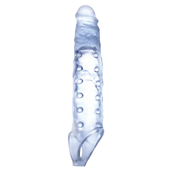NMC 9 INCH TPE TRANSPARENT PENIS LENGTH ENHANCER WITH BALL STRAP