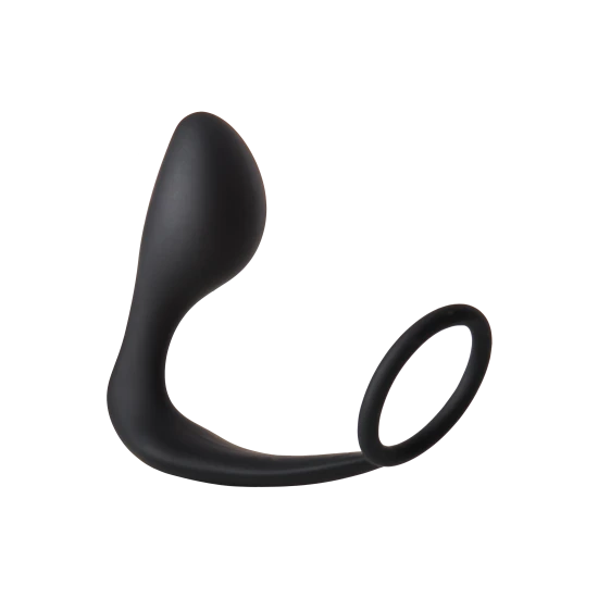 Este plug anal FantASStic tem um anel peniano acoplado. Ele é feito de silicone suave para maior conforto. O plug se move para frente e para trás para massagear a próstata com cada impulso dos quadris. O anel acoplado po