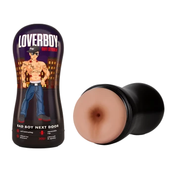 LOVERBOY BAD BOY NEXT DOOR  SELF LUBRICATING STROKER BEIGE