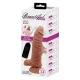 Pénis Realista com vibração. Impermeável. Material: Termoplástico. Usa Pilhas: 2x AA. Aviso: O produto deve ser lavado antes e depois de usar. É recomendado produto de limpeza. Não usar na pele inflamada ou ferida. Usar
