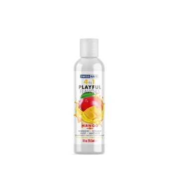 4 in 1 Lubricant with Mango Flavor - 1 fl oz / 30 ml